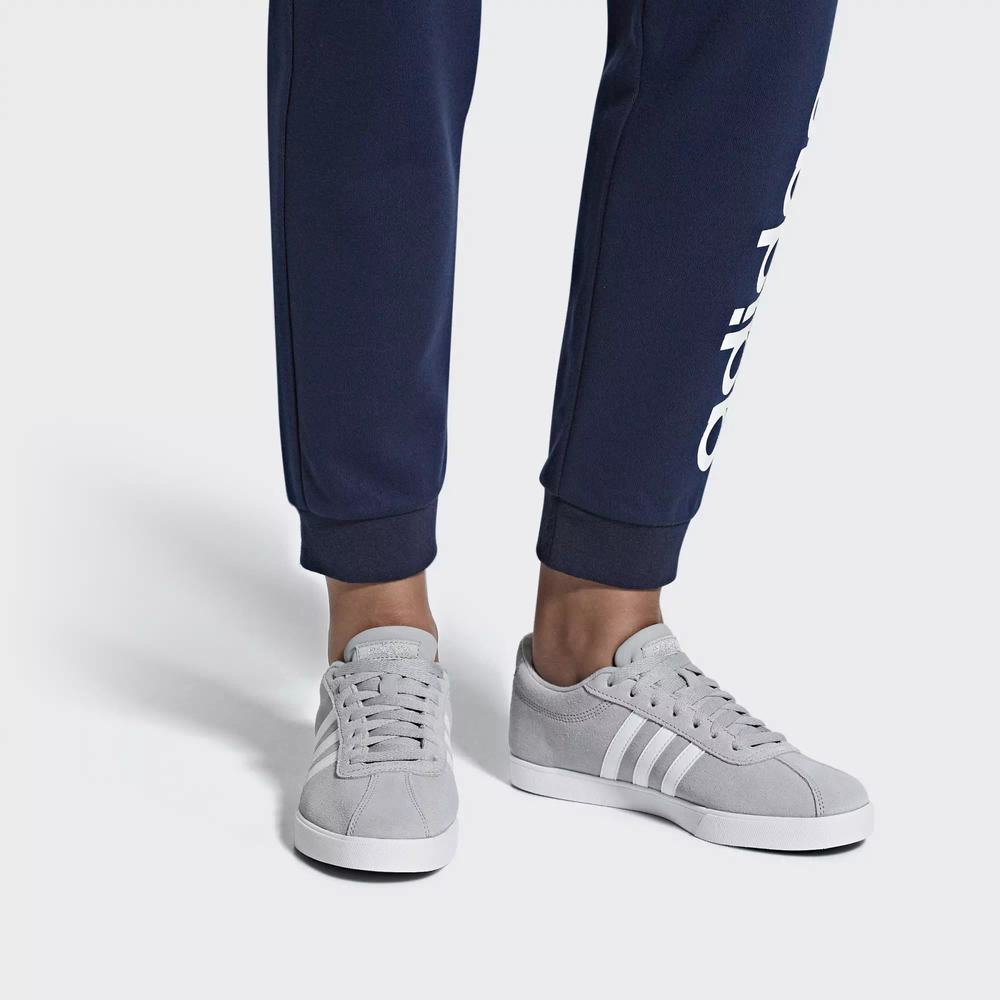 Adidas Courtset Tenis Grises Para Mujer (MX-48426)